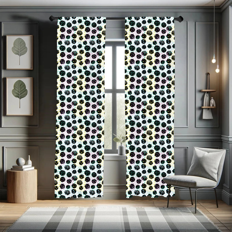 Semi-Sheer Rod Pocket Curtain Panels, 28" x 84"
