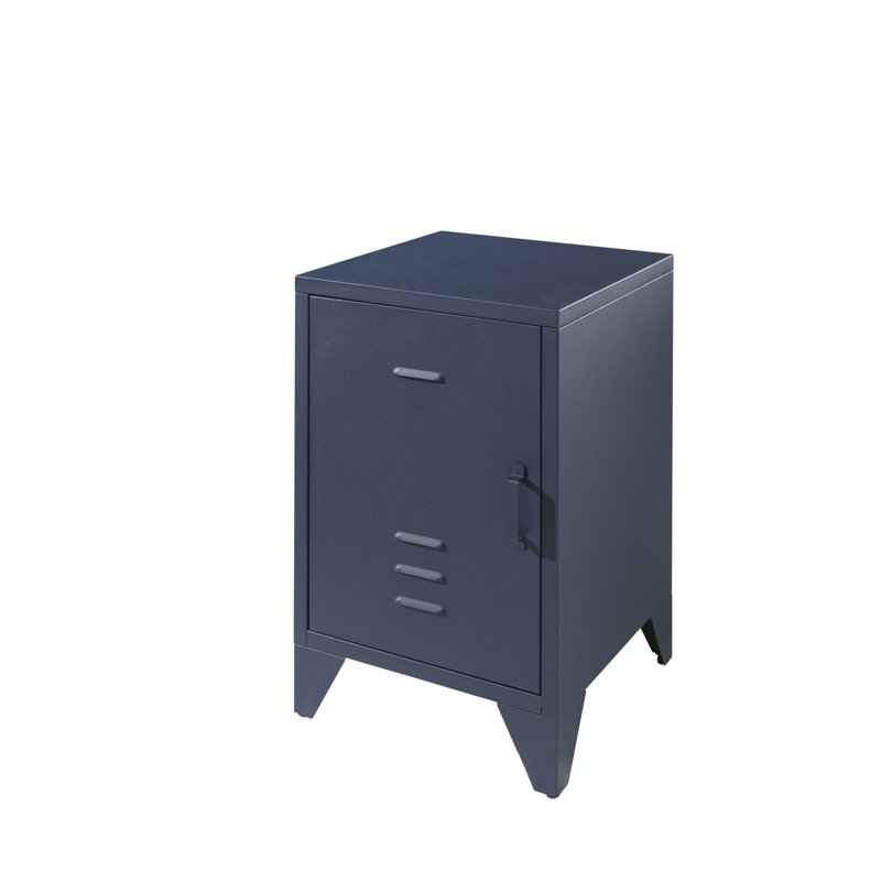 BRONXX Night Console Industrial Look Matt, Blue