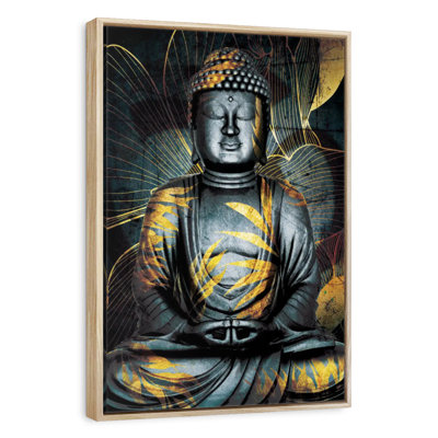 Grey Textured Buddha