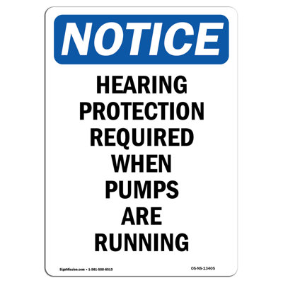 Hearing Protection Required When Sign