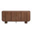 Buffet de 160 cm avec rangement, forme en U, noyer