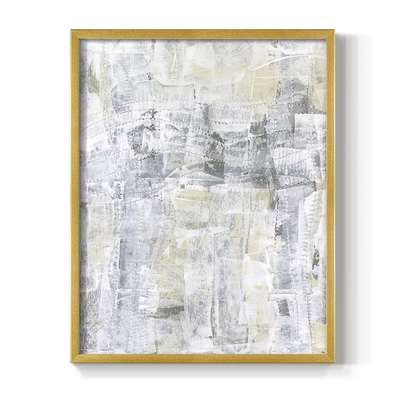 Ghost Town II, reproduction encadrée - bois massif, Or, H 28 po x l 22 po