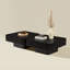 Ensemble de 2 pièces de table basse carrée 31,5 pouces Handcraft