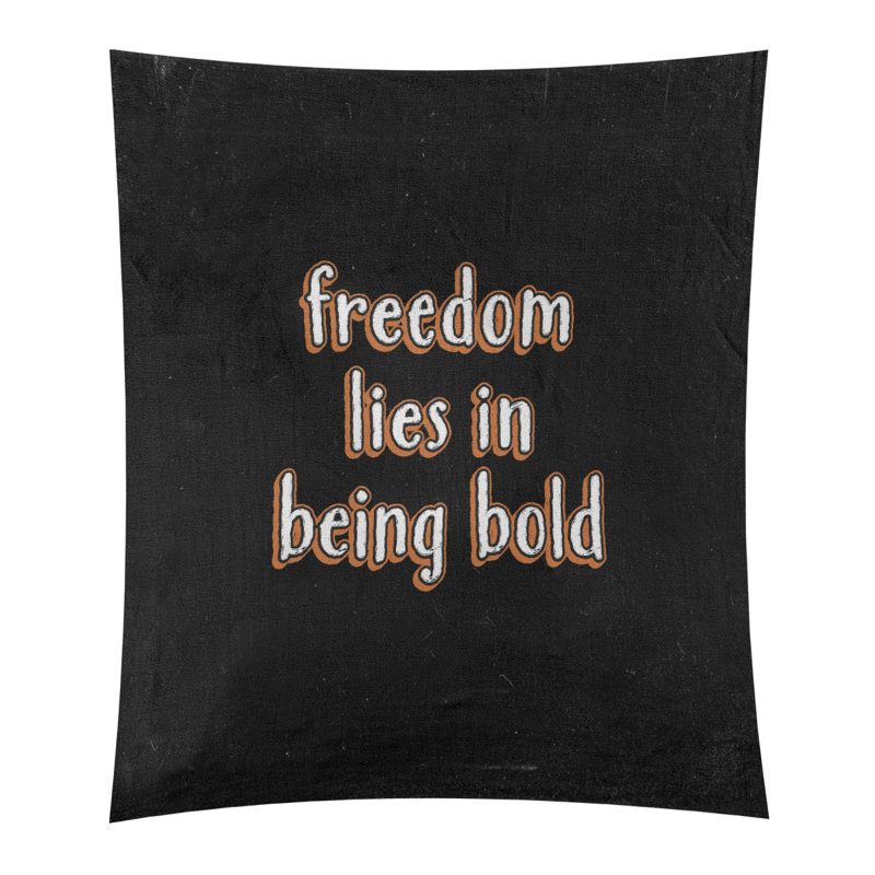 Tapisserie tableau noir en polyester en gras, H 27,5 po x l 37,5 po, Orange