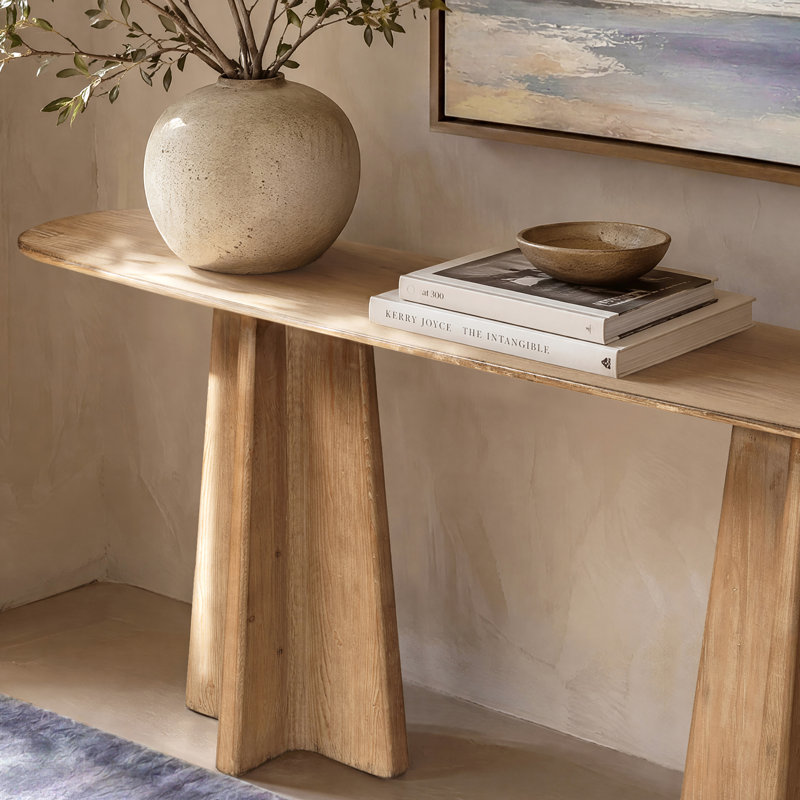Console sculptée en bois recyclé de 72 po Flory