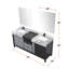 Ensemble de meuble-lavabo de 72 po Lexora Zilara noir et gris avec robinet