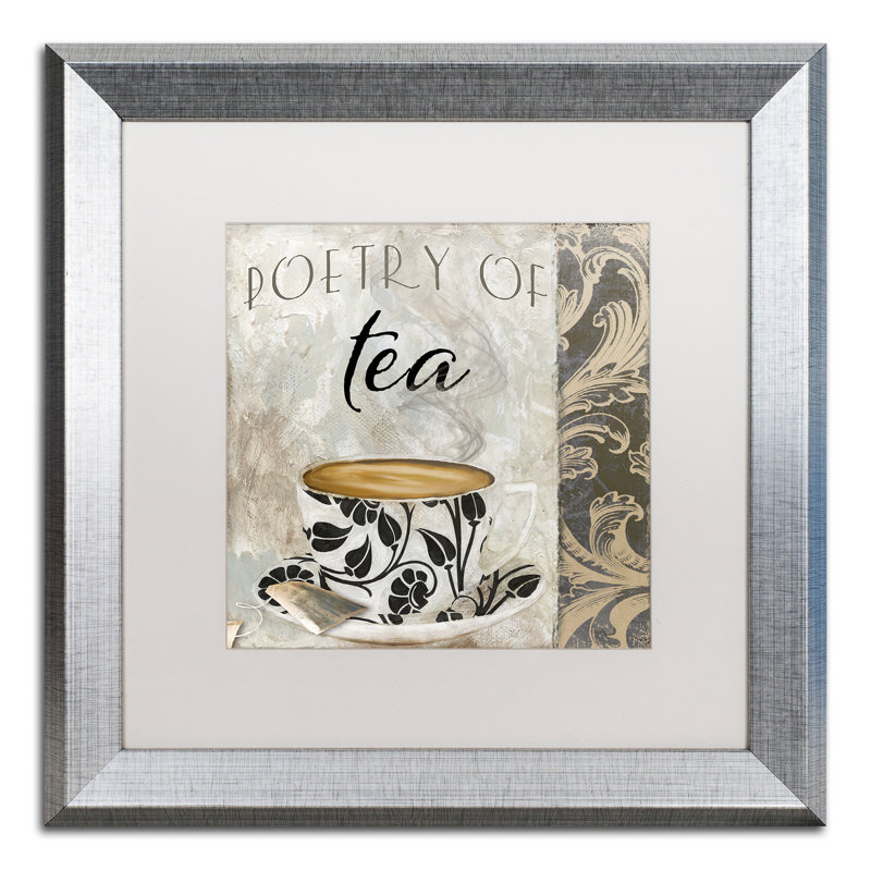 «Art of Tea II» par Jadaya, impression encadrée, Blanc, H 16 po x l 16 po x P 0,5 po