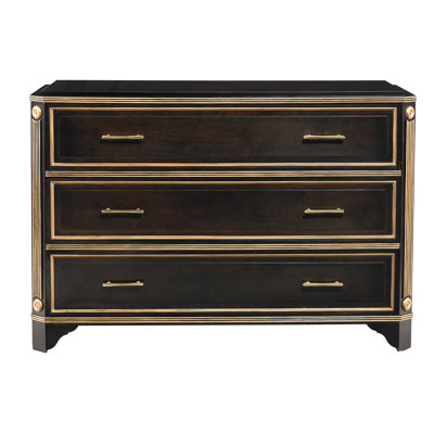 Directoire 50.25 " W 3 - Drawer Dresser