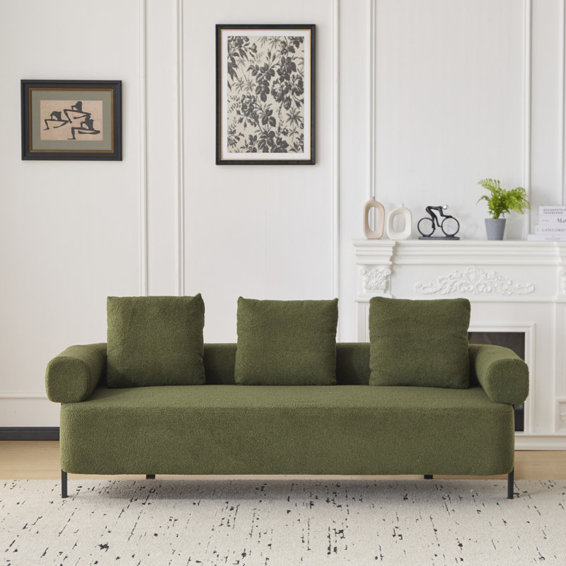 Modern 3-Seater Upholstered Sofa