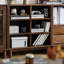 Bibliothèque classique en bois massif