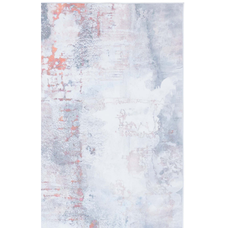 Zoen Performance Machine Washable Abstract Rug, Runner 2'6" x 8'