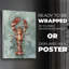 Aquatic Lobster II - Impression sur toile seulement - NON-CADRE