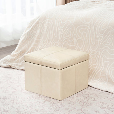 Hanscom Faux Leather Ottoman