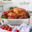  Plat à rôtir de cuisine en acier inoxydable de 14 pouces avec grille en métal poli - Ensemble de cuisson polyvalent pour la dinde, le poulet, les viandes et plus - Rôtissoire de qualité supérieure et robuste pour four avec poignées intégrées