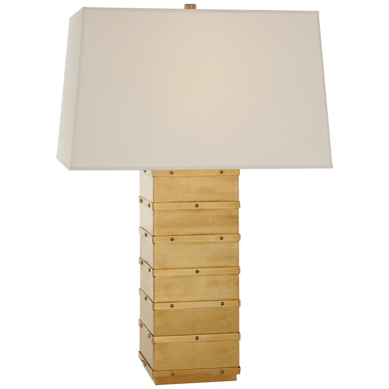 Bleeker Table Lamp, Natural Brass