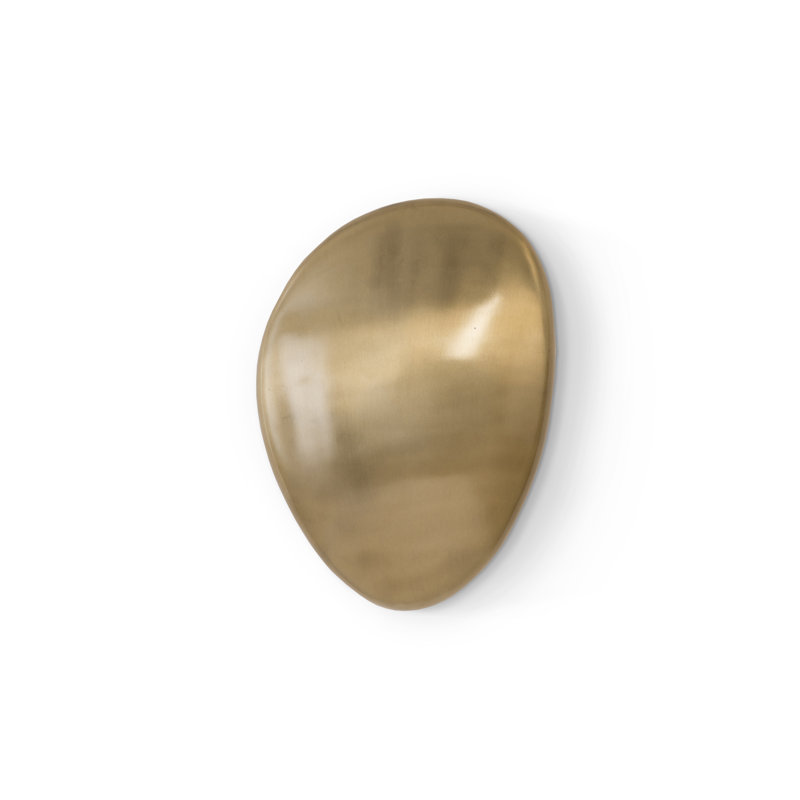 River Stone Wall Décor, Gold, 12" H x 18" W x 2" D