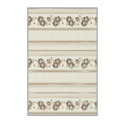 Antibacterial Hall Carpet, 3D Digital Printed, 3.3 x 4.9 ft | 100% Polyester, 0.3 in Pile Height, Non-Slip Underside, Machine Washable, Durable & Easy Care | Perfect for Living Room, Entryway & Home Décor