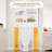 Over The Toilet Storage Cabinet with Acrylic Sliding Door Panel-2069999048