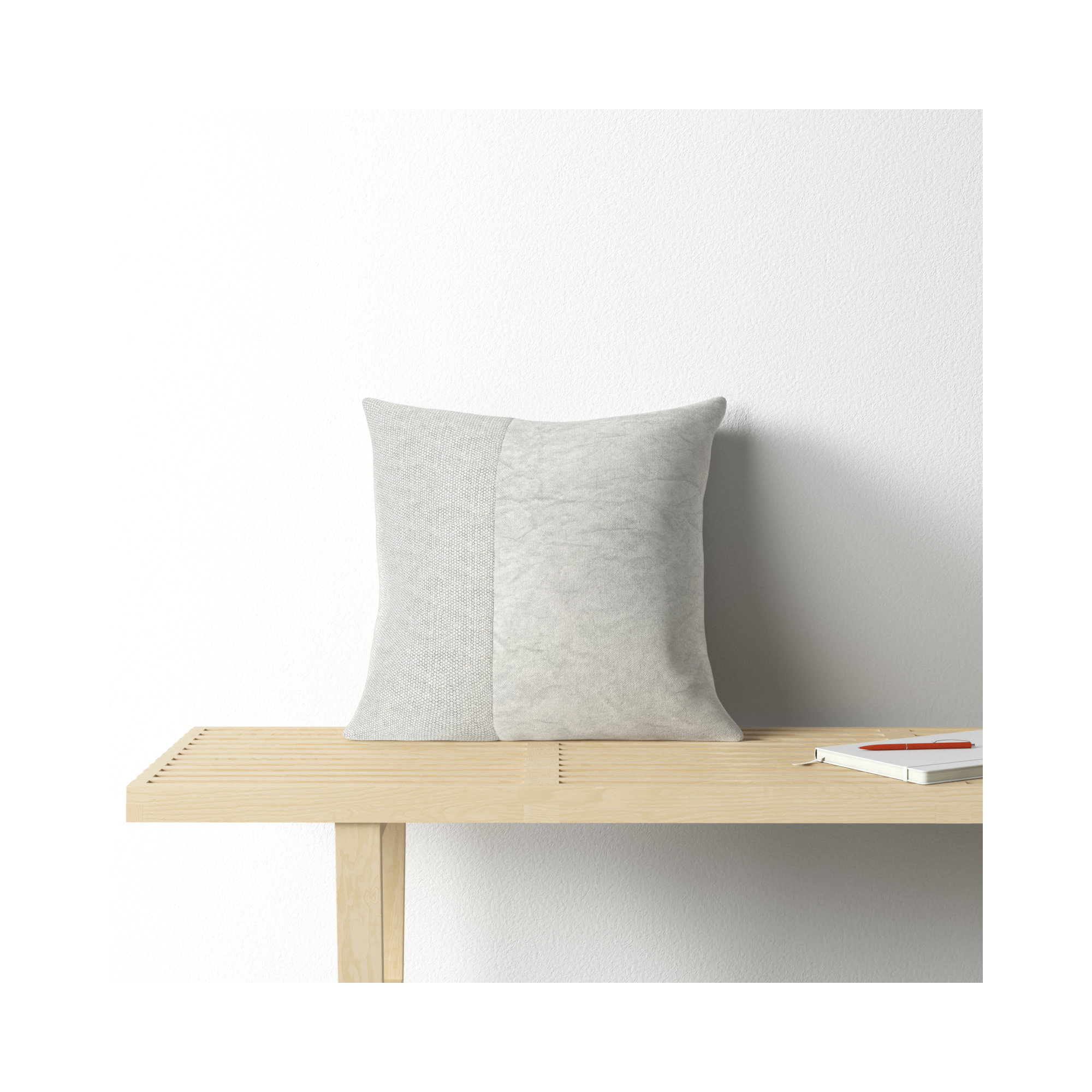 Janesa Cotton Throw Pillow, 22" x 22", Down
