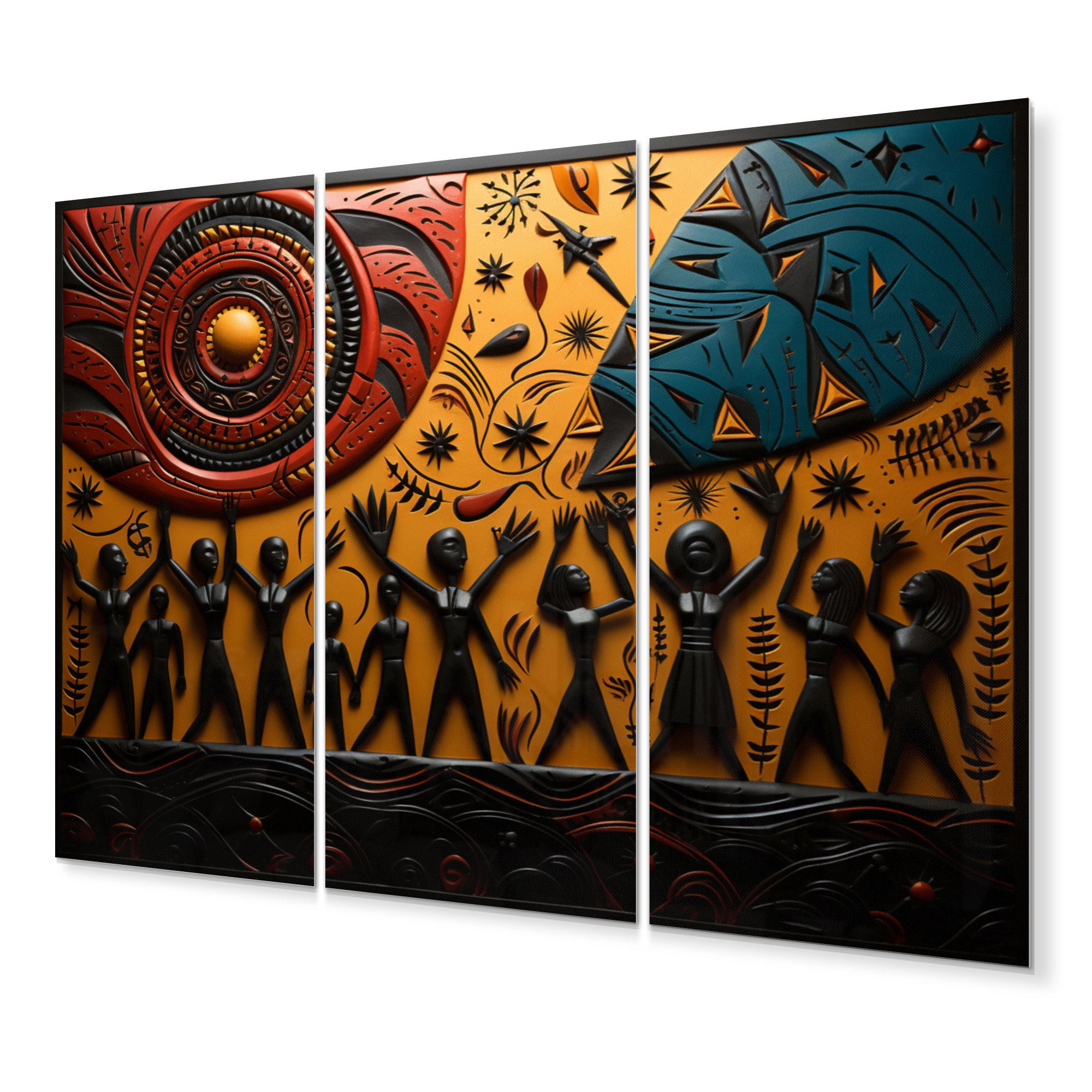 DesignArt African Tribal Rhythms IX - African Tribes Metal Wall Decor ...