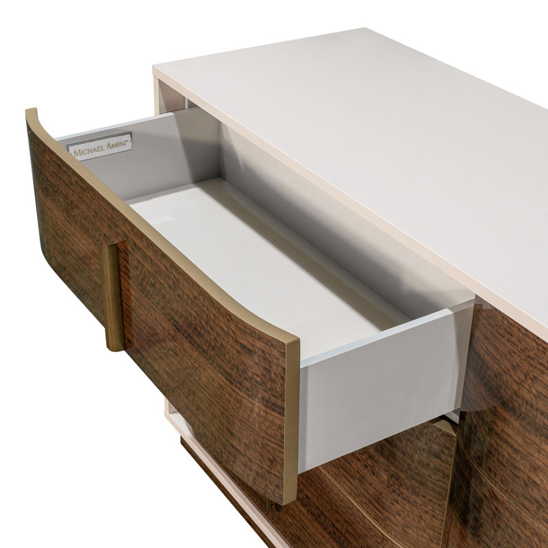 Pavira Walnut 6 - Drawer Dresser