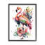«Ba-031», impression de flamant rose moderne sur toile par LSR Design Studio-93960581