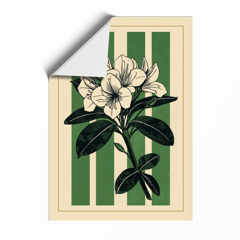 Flowering Study Botanical - Print, Unframed, A4 - 29.7 x 21.0 cm