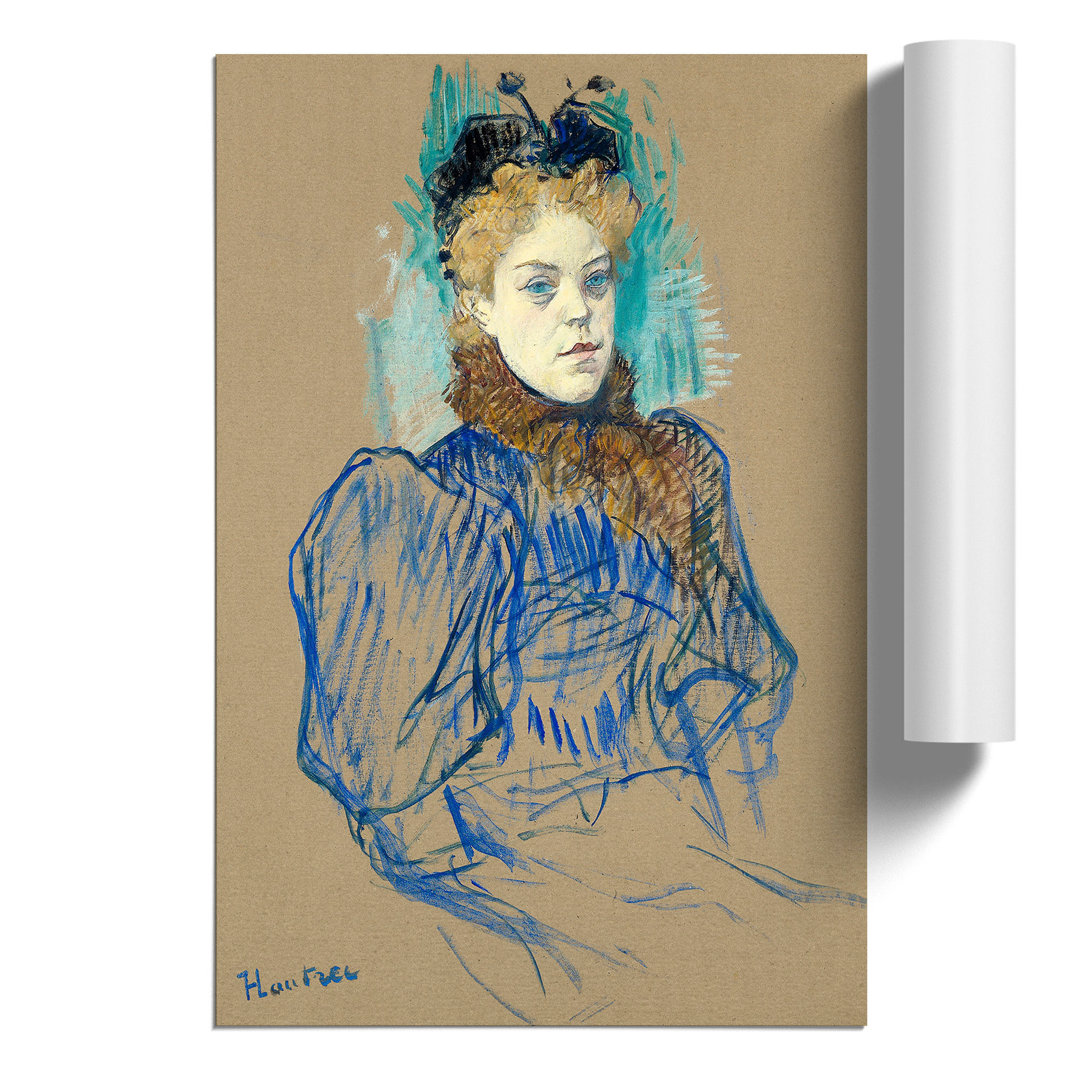 May Milton Portrait by Henri de Toulouse Lautrec - Frameless Print