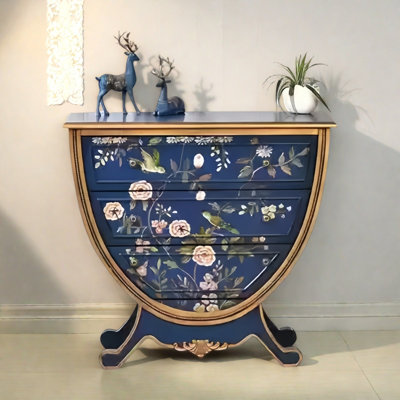 Elegant Design Hand-Painted 3-Drawer Accent Chest