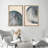 Navy Blue Wood Tree Ring Simple Minimalist Modern Artwork Framed Canvas 2 Pieces Print Wall Art-91068944-91068945