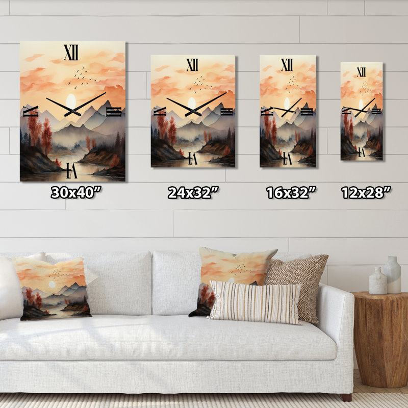 Jennarose - Landscapes Wall Clock, Petit