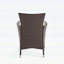 Chaises de salle à manger d'extérieur en osier PE multibrown, résistantes aux intempéries et confortables pour tout patio (ensemble de 2)