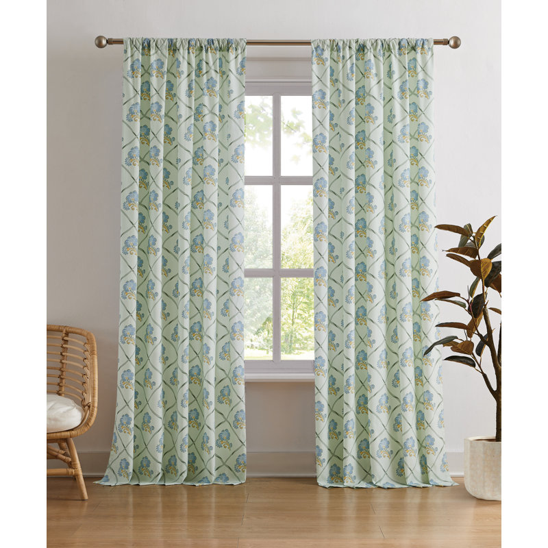Floral Window Drape Set