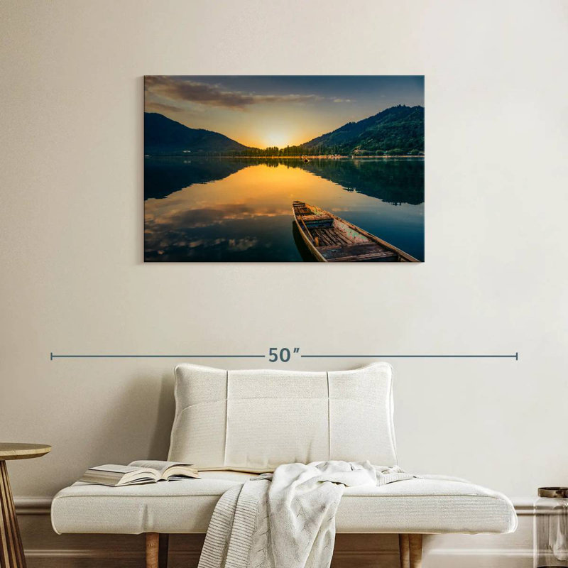Paysage de lac Alvord Sunset, H 24 po x l 36 po