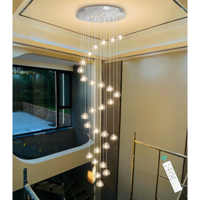28-light Dimmable Crystal Chandelier