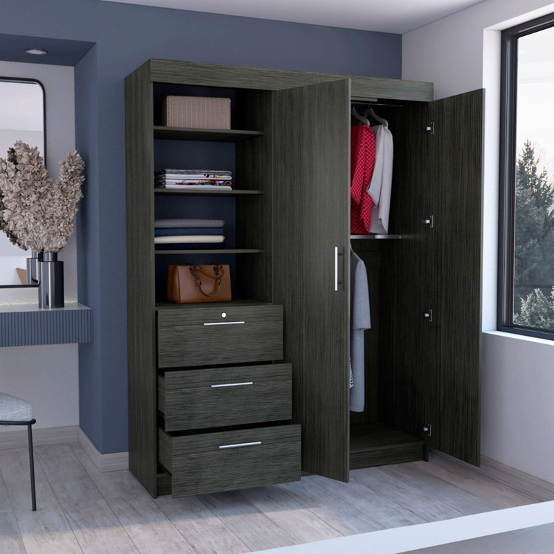 Armoire pour vêtements, chambre à coucher, Brun
