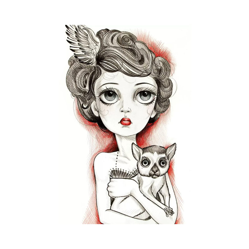 Too, 30.48 cm H x 20.32 cm W