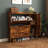 Shoe Storage Cabinet With 2 Flip Drawers, Freestanding Organizer With Metal Legs For Entryway, Narrow Shoe Rack Cabinet, Rustic Brown