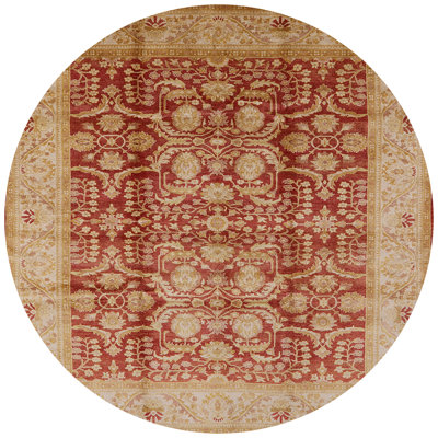 Tapis oriental rouge / brun clair