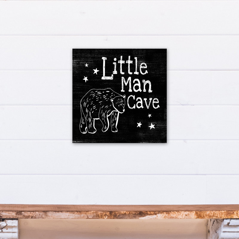 Art sur toile ours de petites hommes cave Mancuso, H 16 po x l 16 po x P 1,25 po, Toile tendue