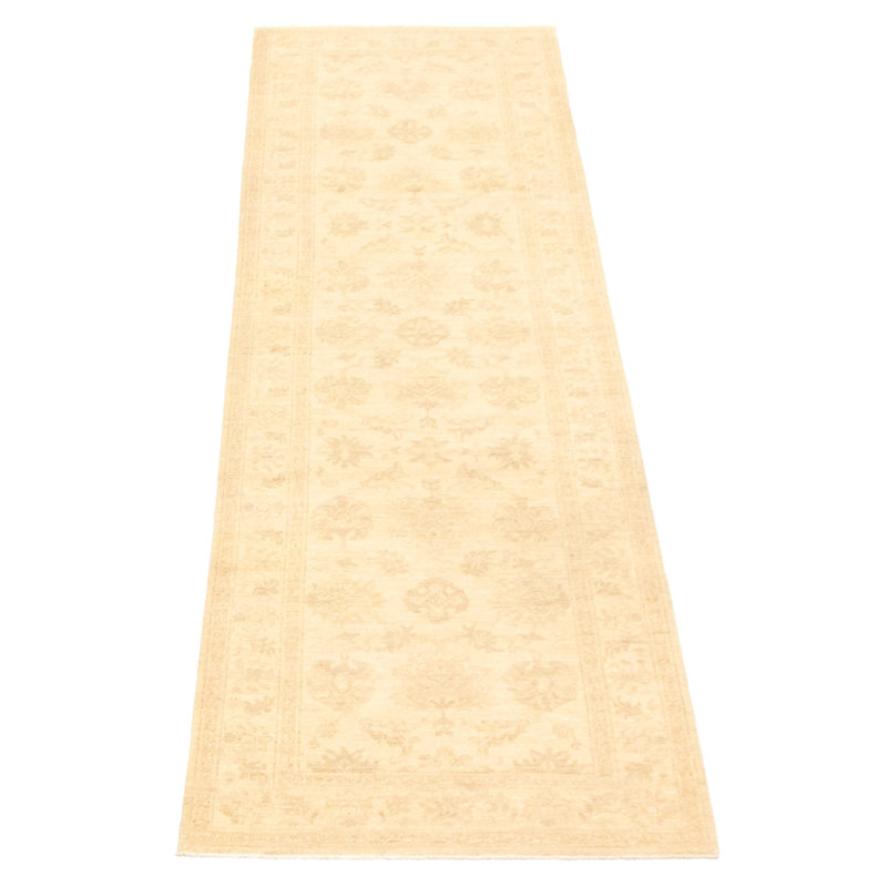 One-of-a-Kind 2'7" X 9'9" New Age Runner Wool Area Rug in Cream
