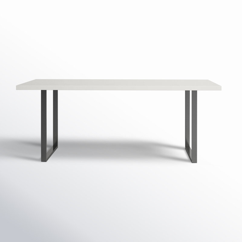 Table repas, L 39,5 po x L 63 po, Laque blanche