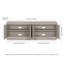 Timeo Unfinished TV Stand for TVs up to 75"-1705201959
