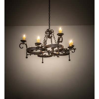 Lustre 8 lumières 42 "de large Ridgemark