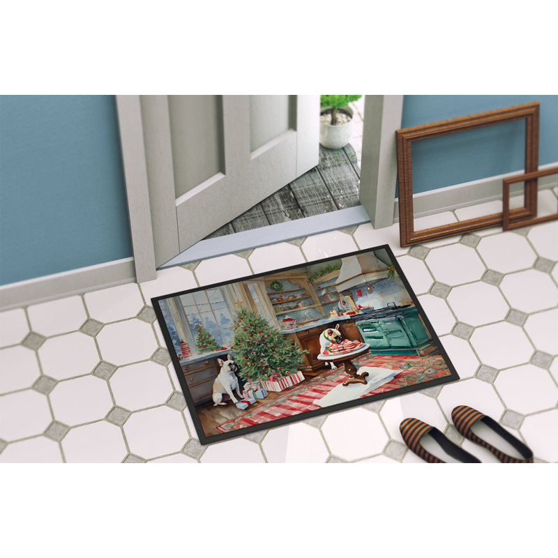 Paillasson Bouledogue français Junya DAC3793, L 24 po x L 36 po