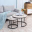 Ensemble de 2 tables gigognes rondes