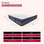 14 po Très grand matelas hybride très grand, mousse multicouche et matelas à ressorts ensachés dans un lit