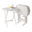Ensemble de tables surdimensionnées 5 pièces Viers, blanc-849242243