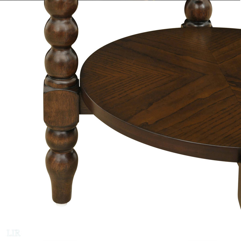 Table de bout ronde avec tablette