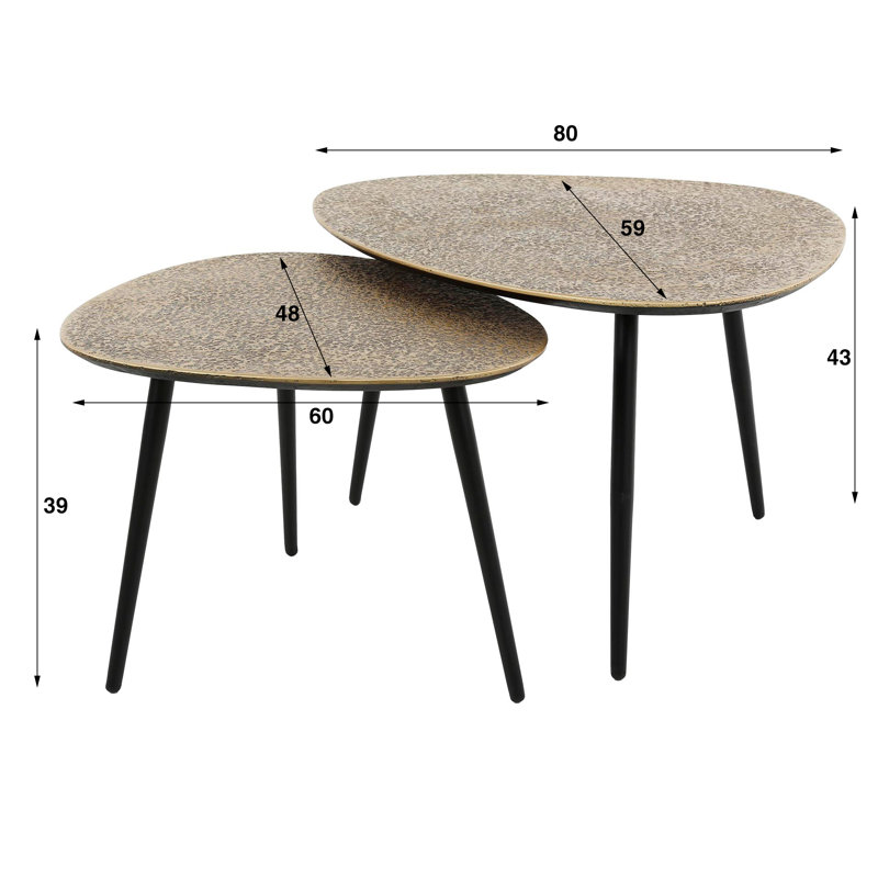 Abdoul Three Leg Coffee Table